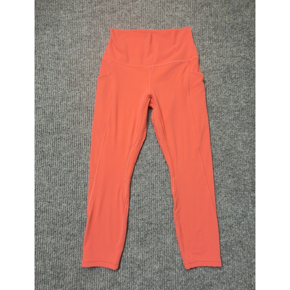 Lululemon Align High-Rise Crop 22” Tight Women Size 6 Pink Pale Raspberry